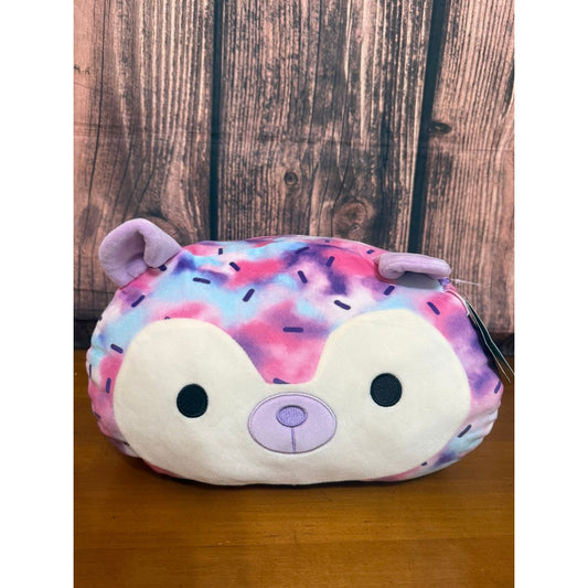 NWT Squishmallows Yasmin the Hedgehog Stackable Plush Toy Tie-Dye Medium 13"