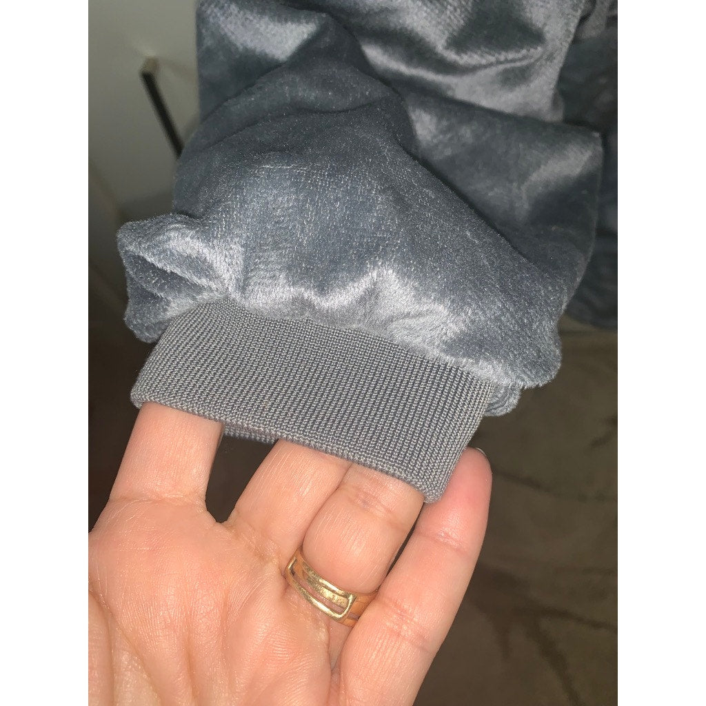 Unbranded Wearable Blanket Hoodie Unisex One Size Gray Sherpa Robe