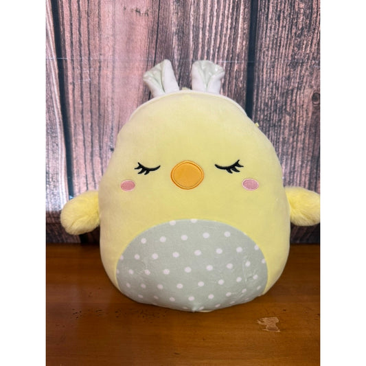 Squishmallows 2024 Easter Aimee Yellow Chick with Bunny Ears Plush 14"