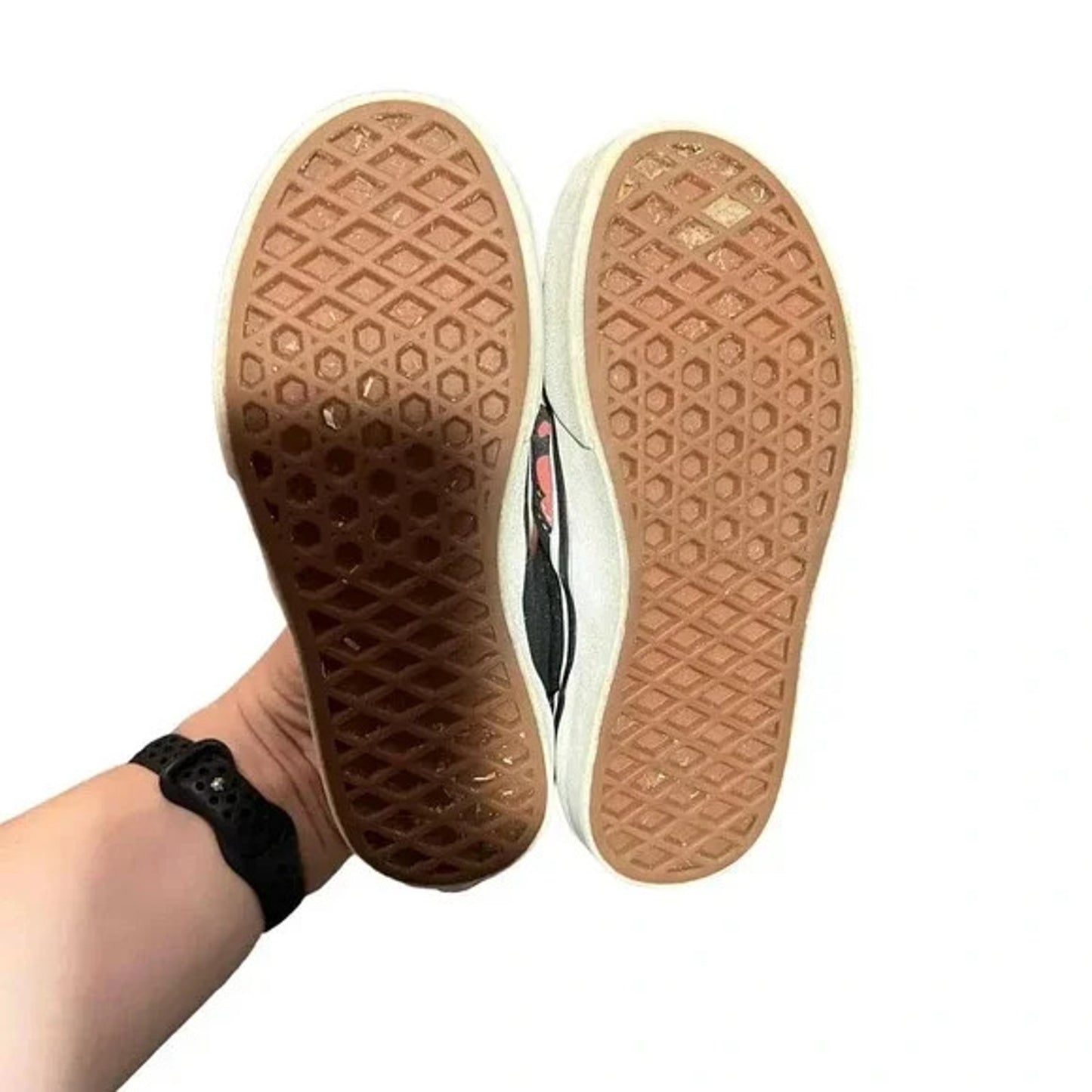 Vans Classic Slip-On Kids US 12 Multicolor Smiley Flower Hey You're