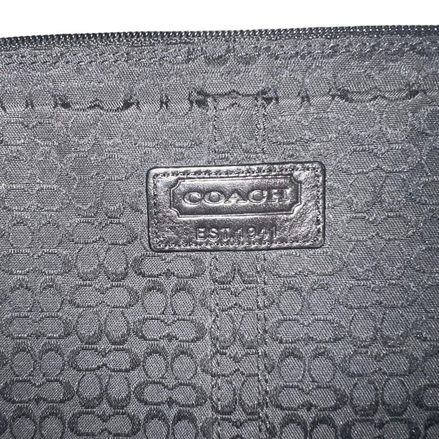 Black Signature Coach Softshell Laptop Cover