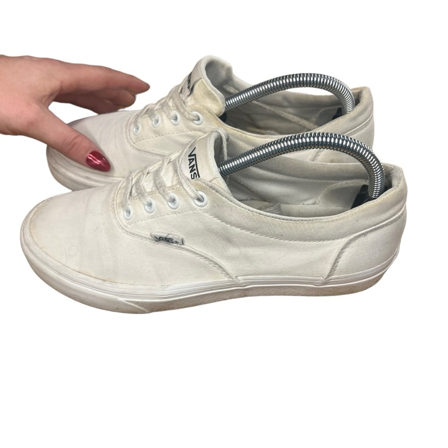 Vans Doheny Sneakers Womens US 9.5 Triple White Low Top Lace Up M8/W9.5