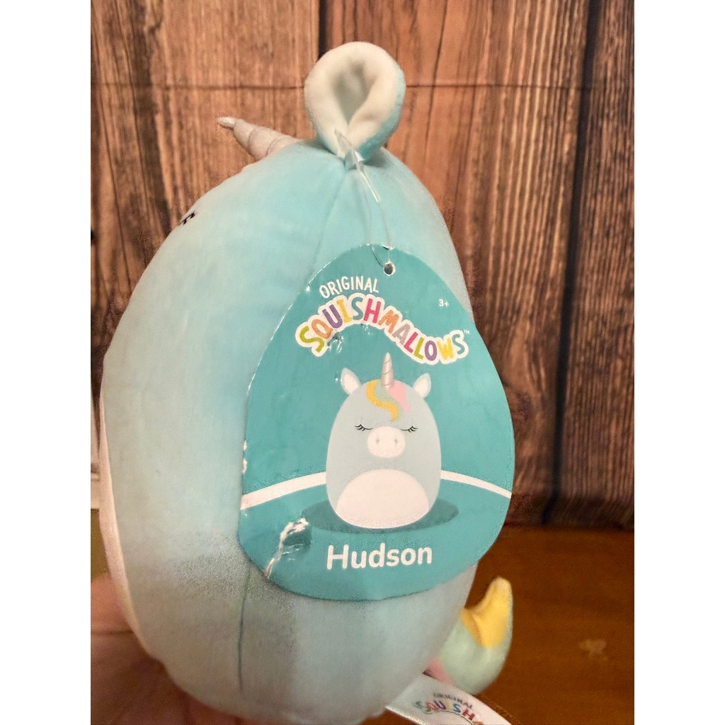 NWT Squishmallows Hudson the Unicorn 8" Blue Plush Toy