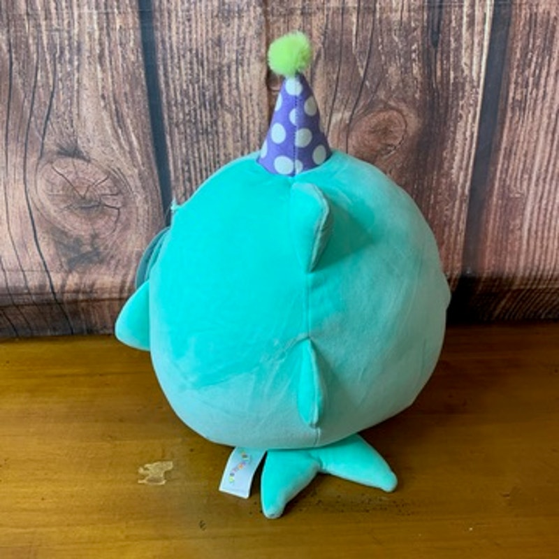 NWT Squishmallows Sharon Party Shark Plush Confetti Belly 10 in