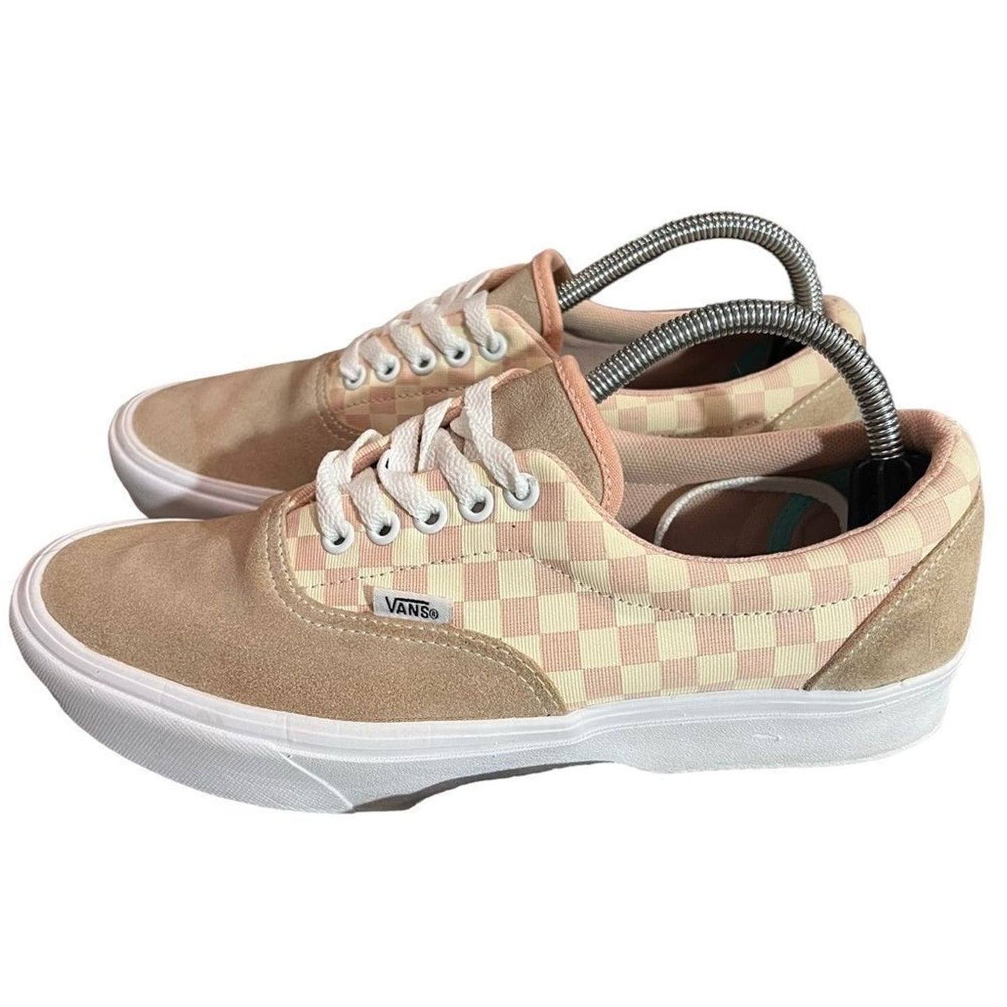 Vans Comfycrush Era Checkerboard Sneakers - Spanish Vanilla Pink