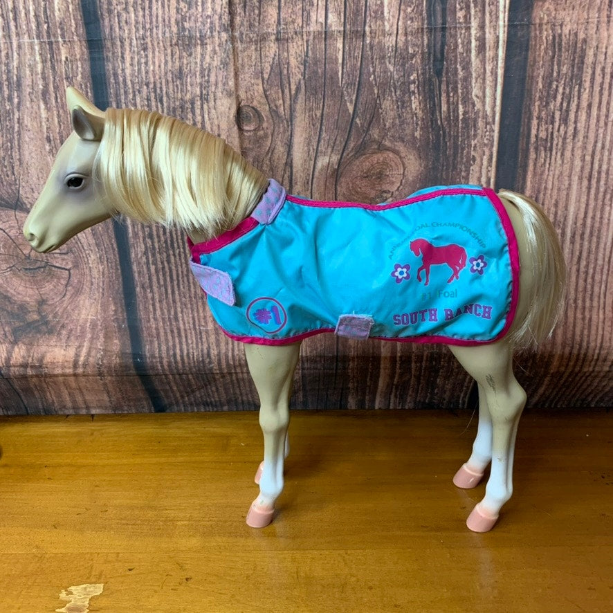 Our Generation Palomino Foal Horse Figure 12in w/blanket