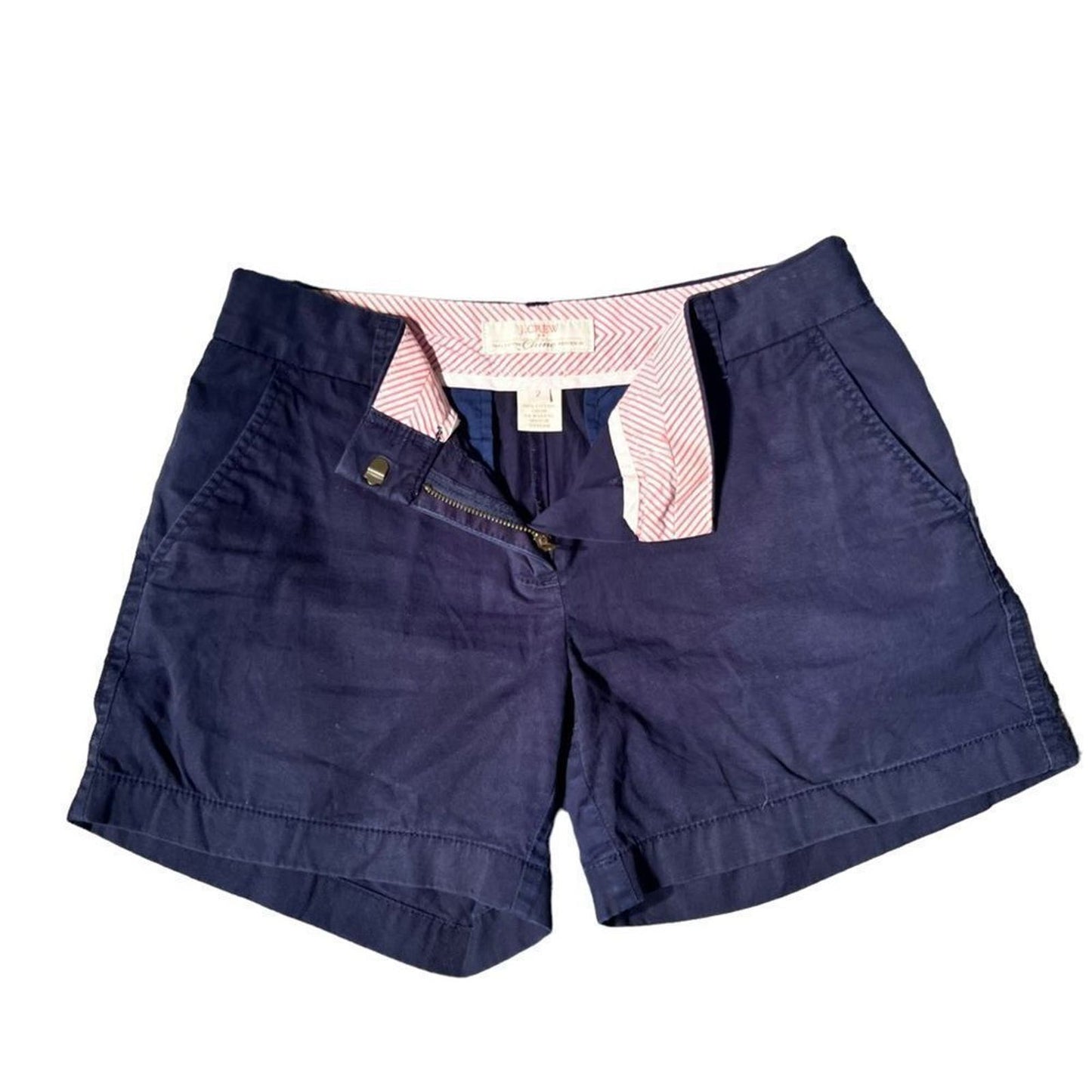 J Crew 4" Stretch Chino Shorts Size 2