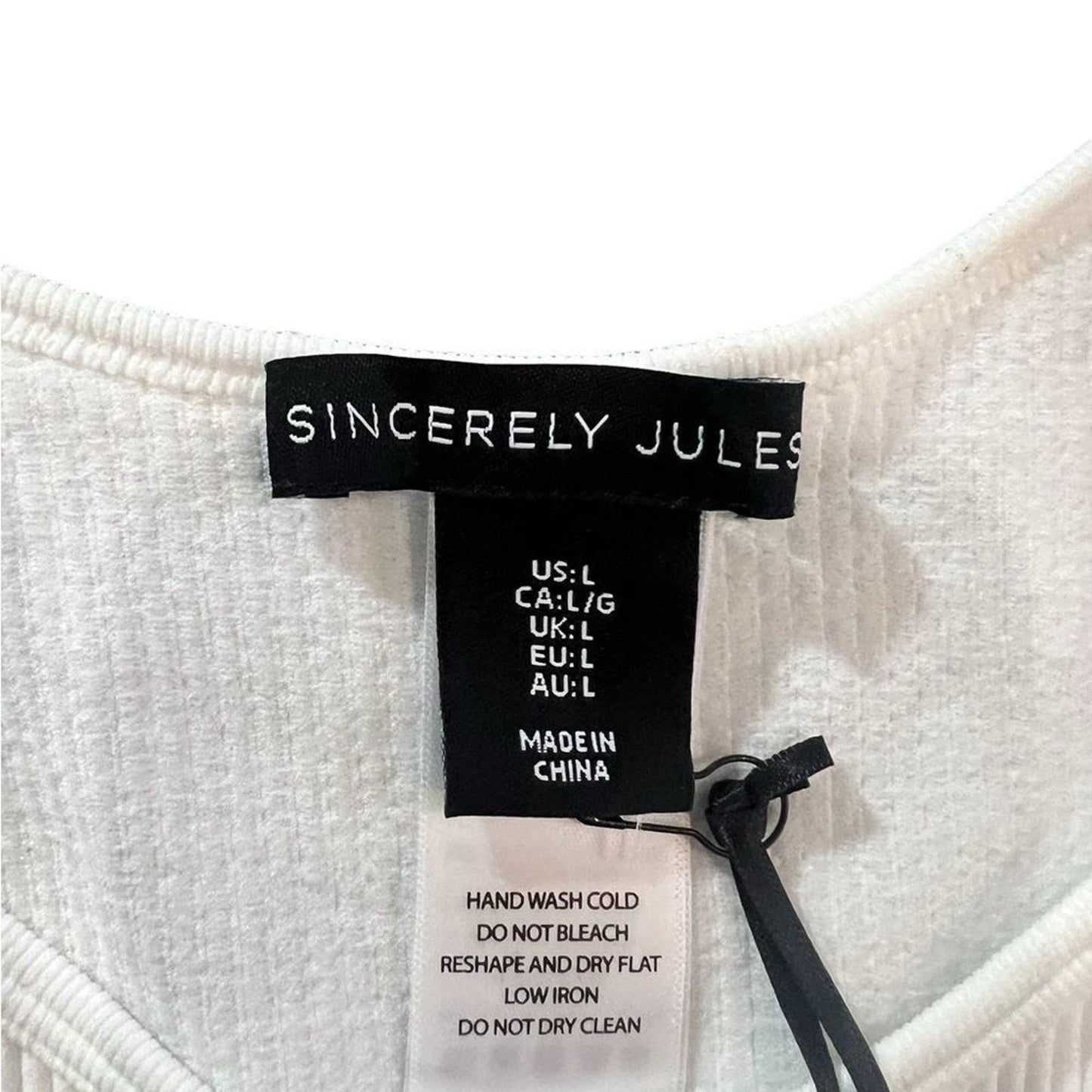 NWT Sincerely Jules Embellished Sleeveless Crop Top Size Large