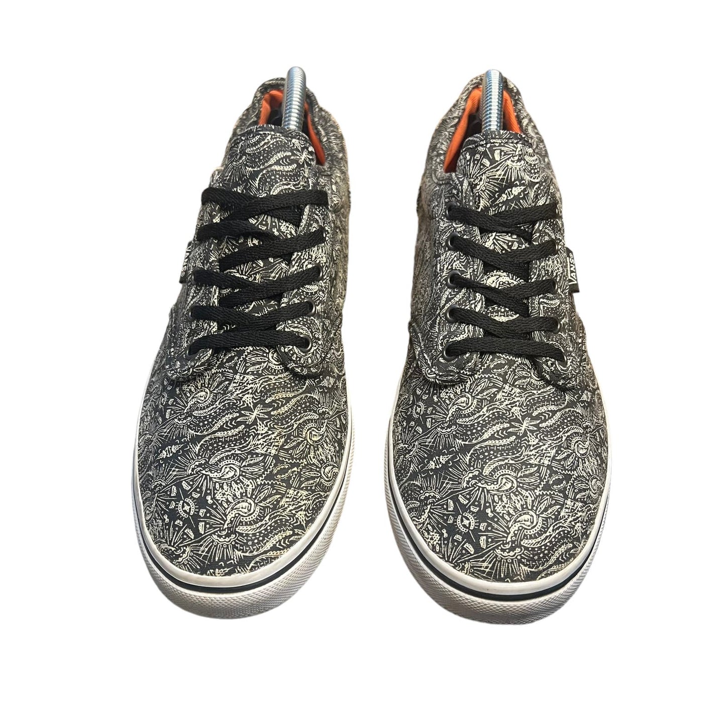 VANS Atwood Low Paisley Henna Black white Canvas Sneakers Women's Size 11