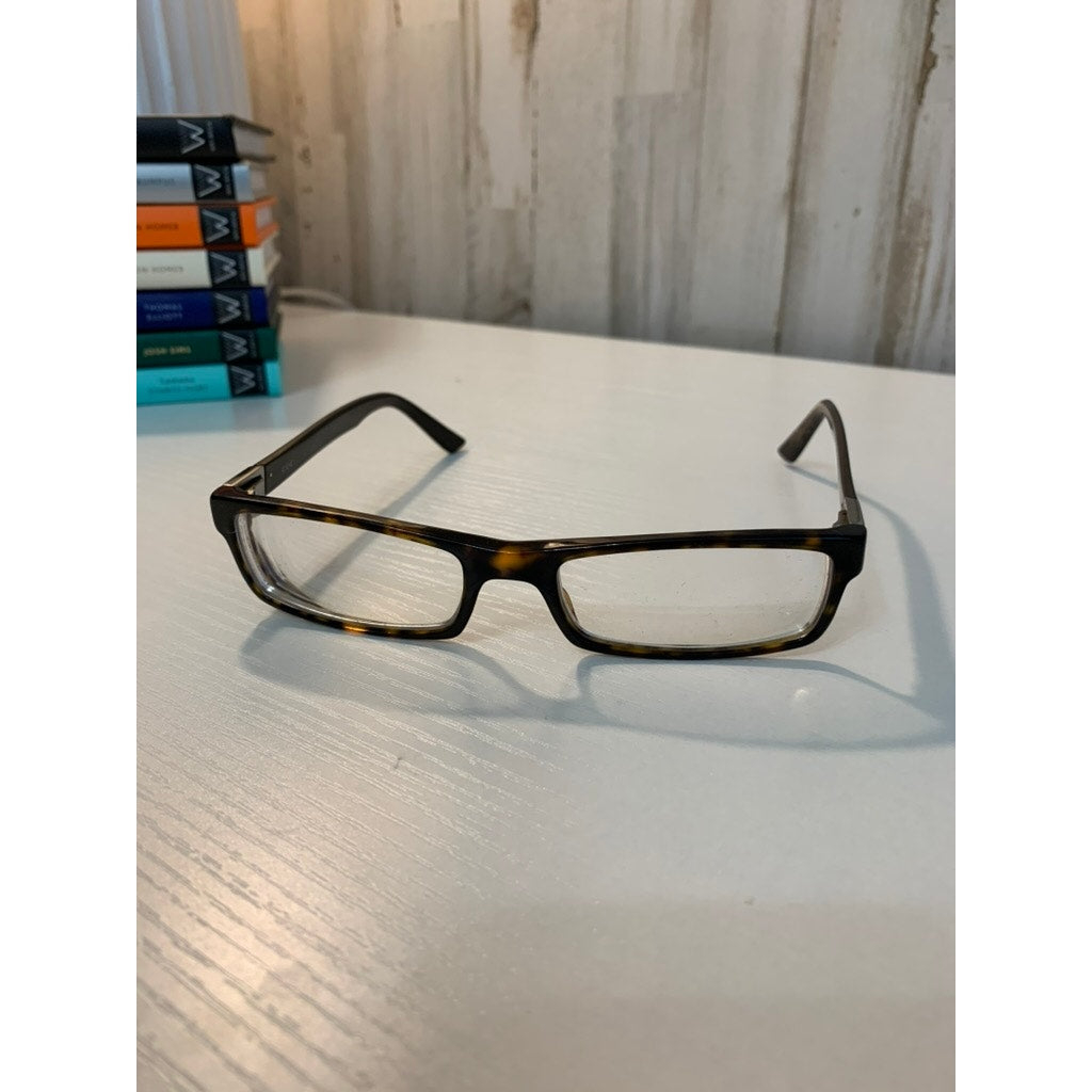 Gucci Eyeglass Frames Unisex Brown Tortoiseshell Full-Rim