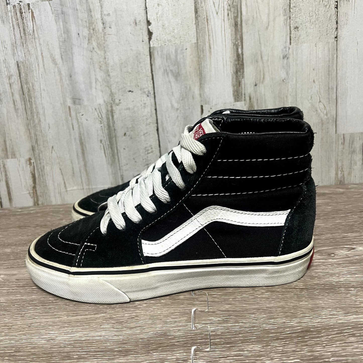 Vans Sk8-Hi Unisex Black High Top Skateboarding Shoes Men's 5.5/ Women's 7.0