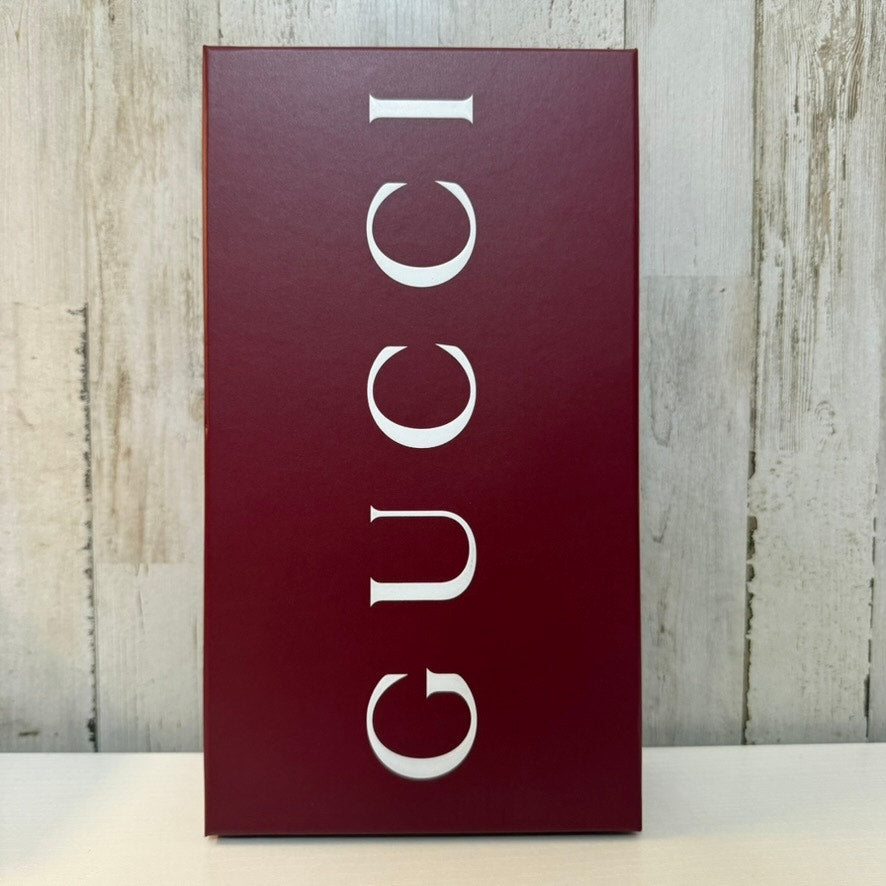 Gucci Burgundy Empty Shoe Box Gift Storage Box with Lid 10x6x2