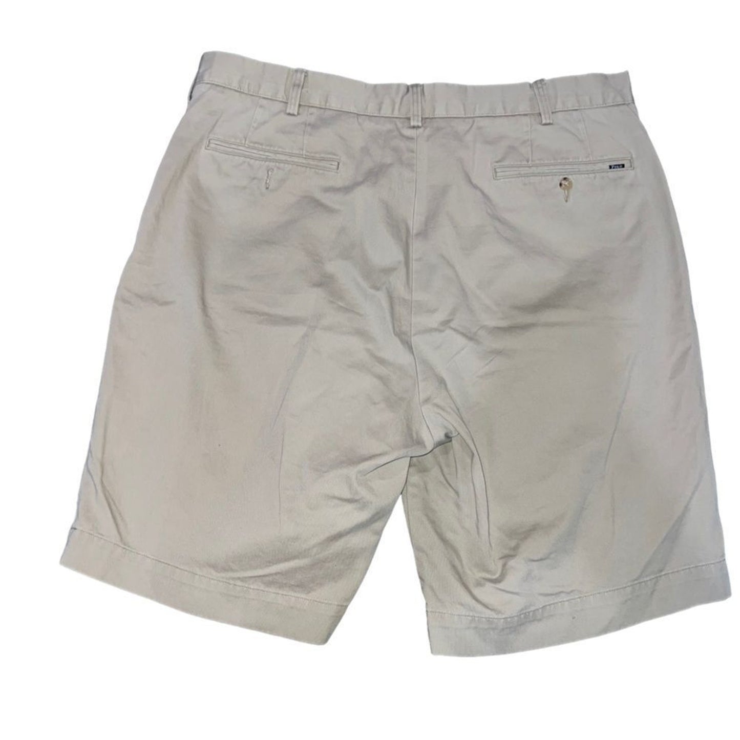 Polo Ralph Lauren Chino Shorts Mens 40 Big & Tall Beige Classic Fit Flat