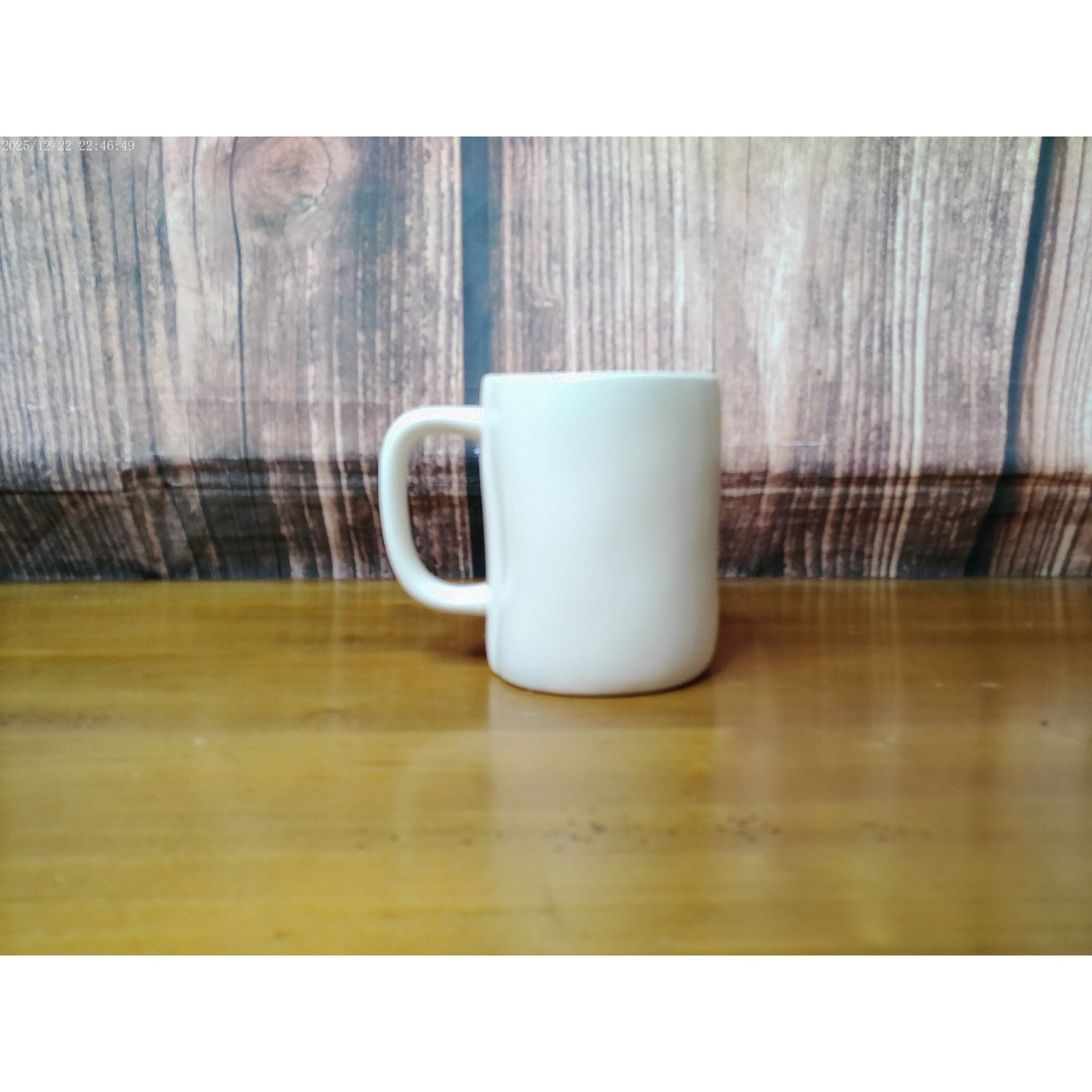 Rae Dunn BUNNY KISSES Mug White w/ Light Blue Interior