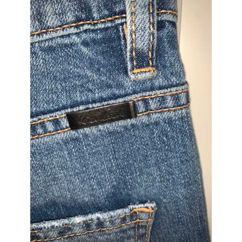 KanCan Women's High Rise Distressed Straight Leg Jeans Size 3/25 Blue