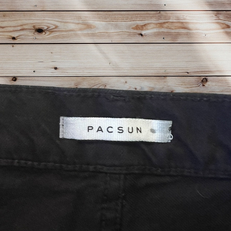 PacSun Women's Size 26 High Waisted Distressed Black Baggy Jeans