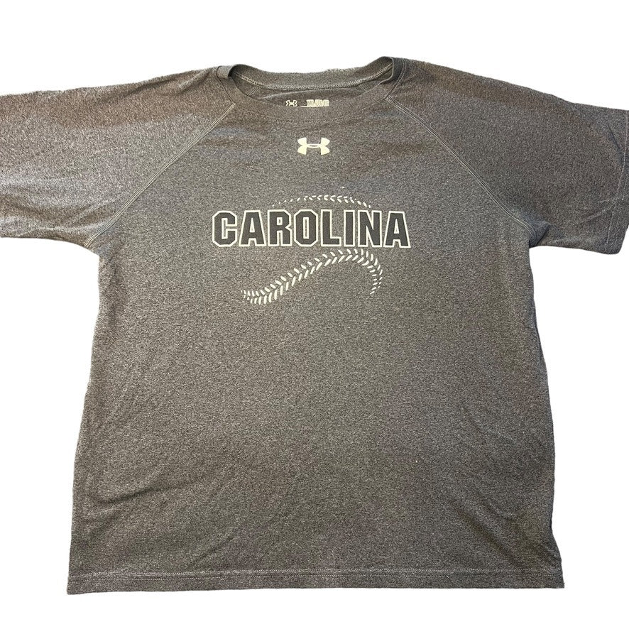 Under Armour South Carolina Gamecocks Baseball Kids XL Gray Short Sleeve T-Shirt