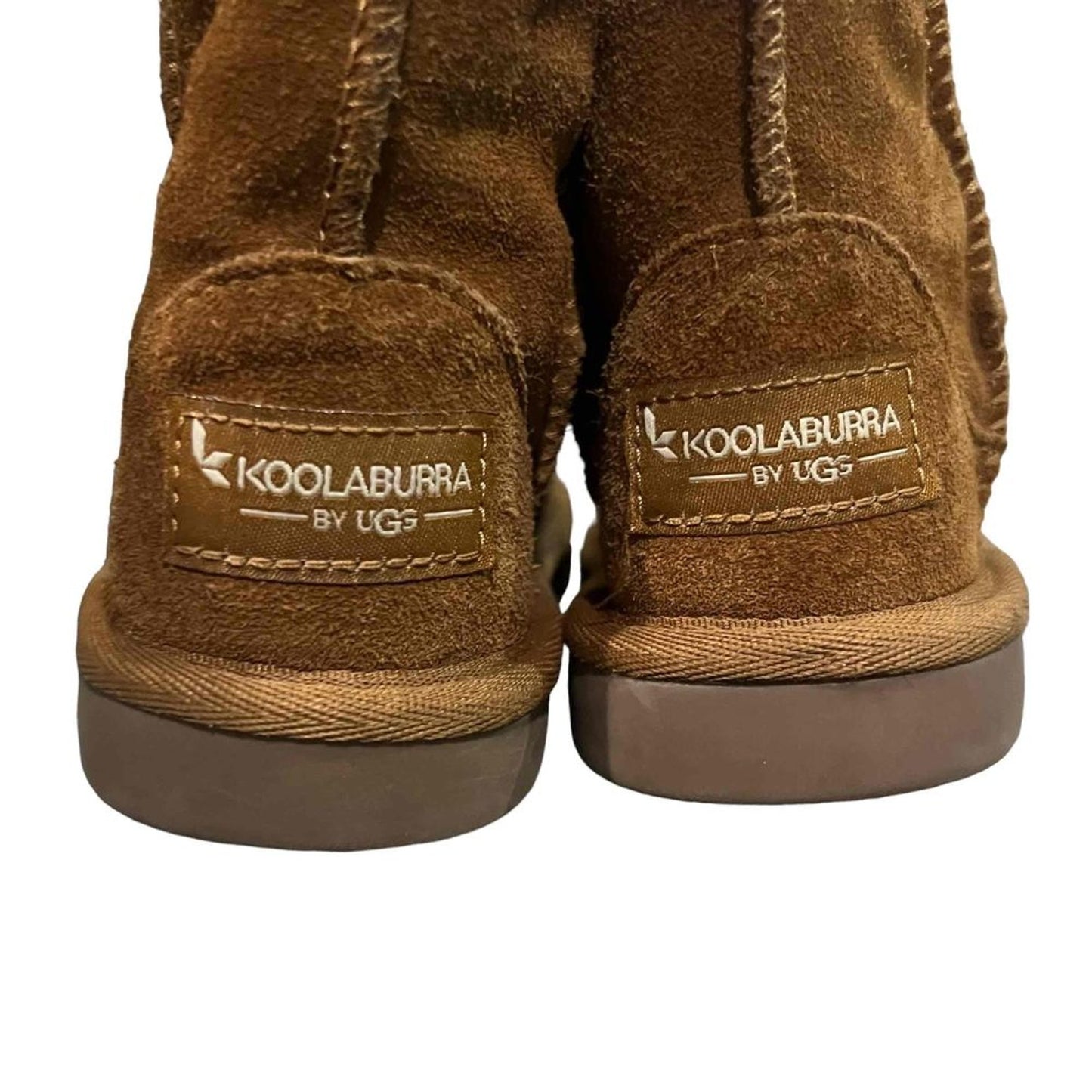 Koolaburra by UGG Kids Classic Short Boots Chestnut Brown Slip On Size 6