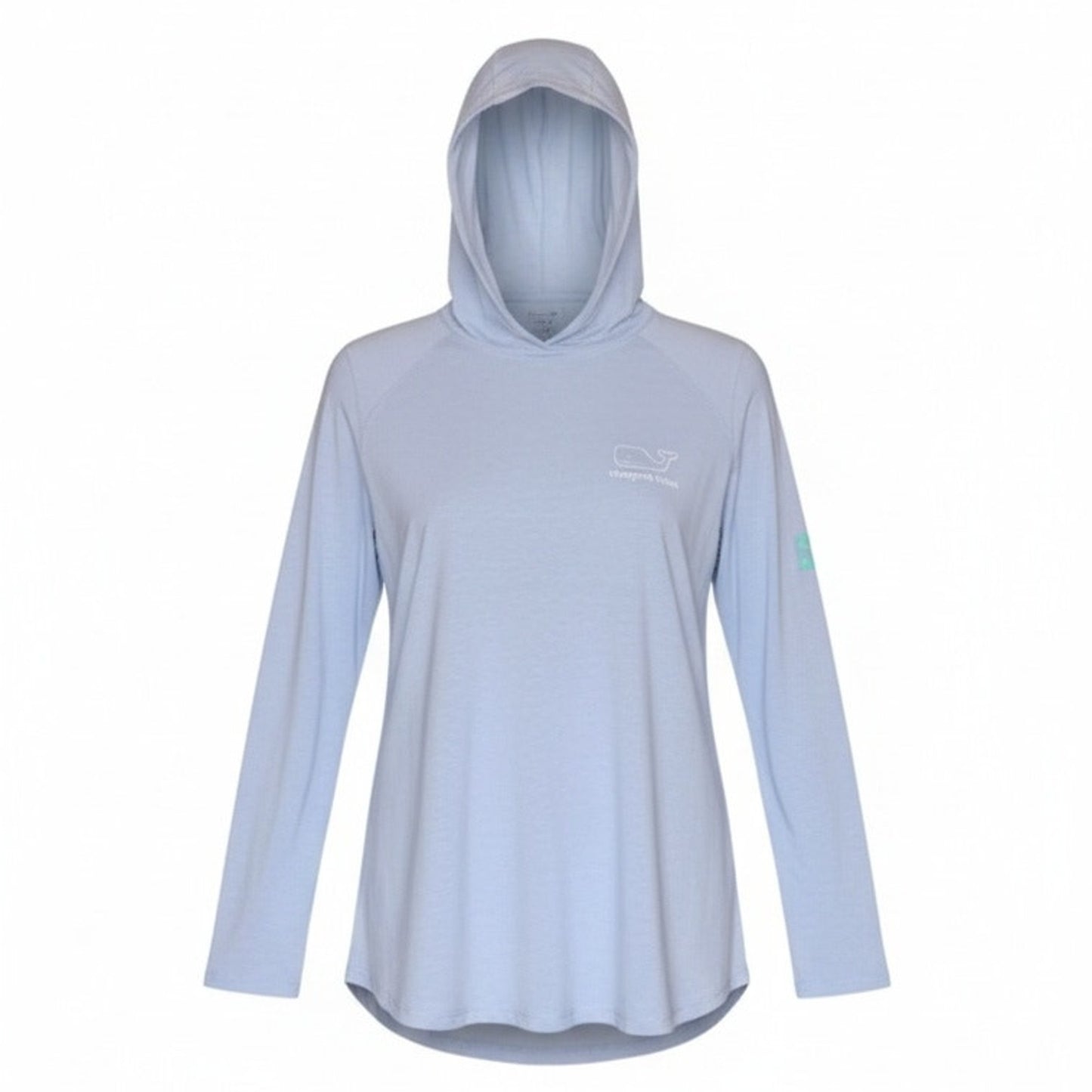 Vineyard Vines Womens Performance Hooded Long Sleeve T-Shirt Blue XS