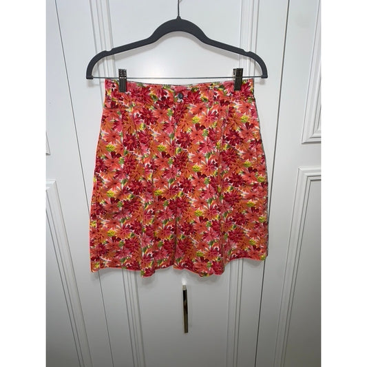 Vintage SaddleBred Women's Floral Shorts Size 8 Multicolor Summer Casual