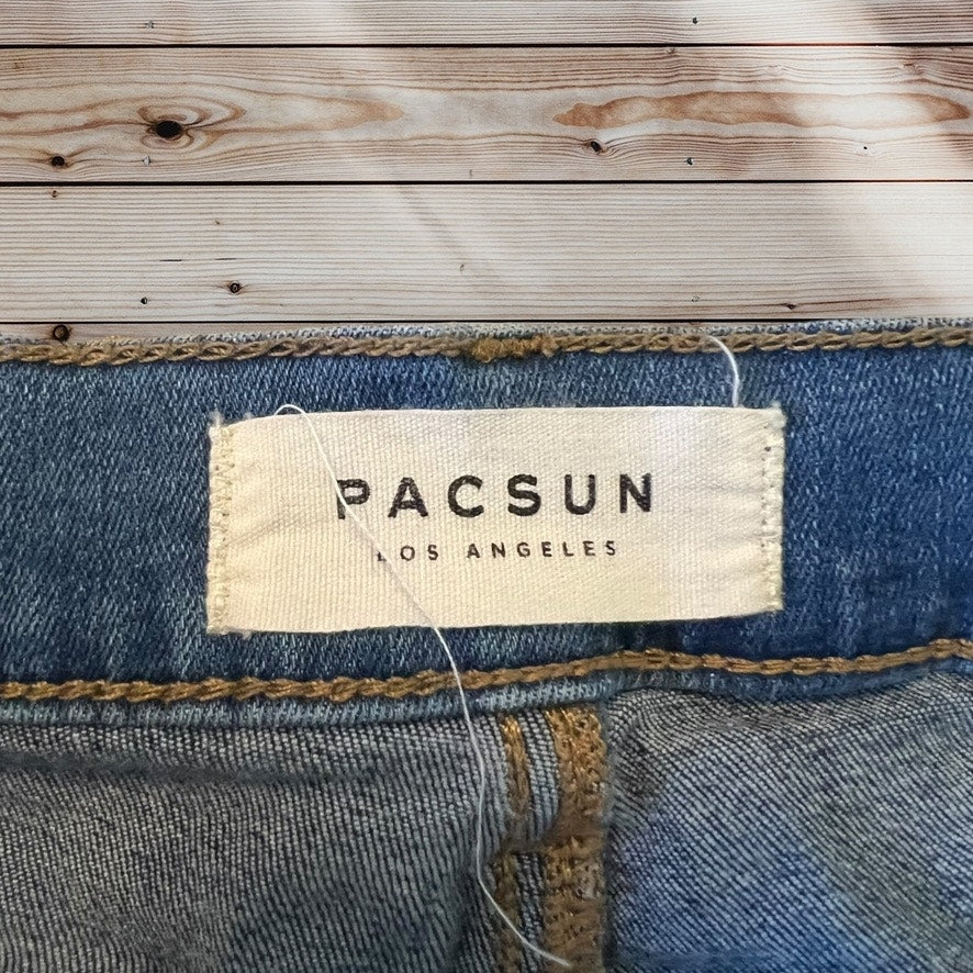 PacSun Women's Size 30 Short Blue Two-Tone High Rise Ankle Jegging Jeans