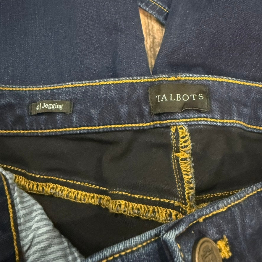 Talbots Women's Jegging Jeans Size 4 Blue Dark Wash Skinny Fit