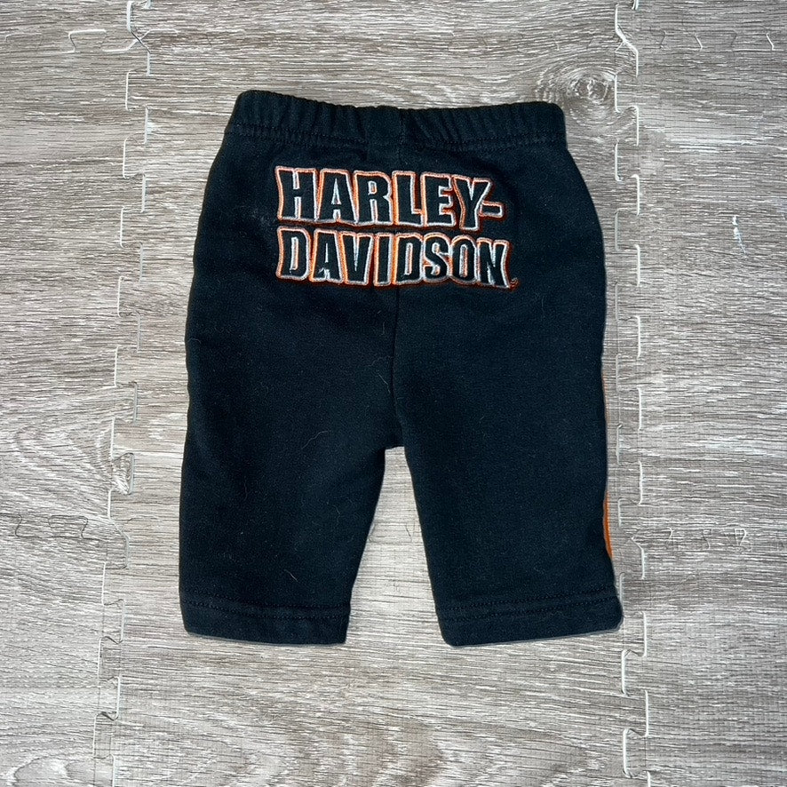 Harley-Davidson Baby Boys' 0/3 Months 2-Piece Plaid Shirt & Pant Set