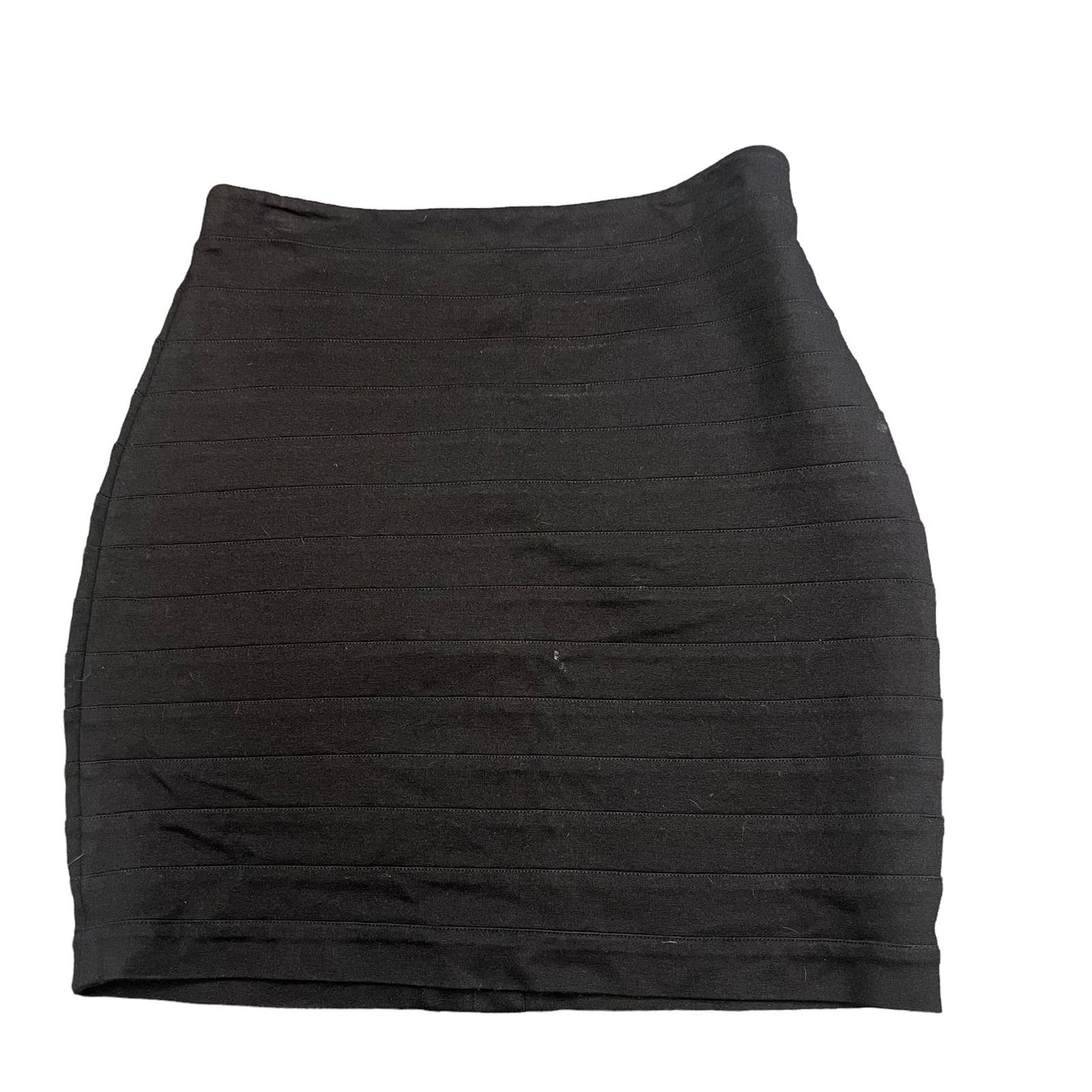 Express Design Studio Women's Size 6 Black Ribbed High Waist Mini Pencil Skirt