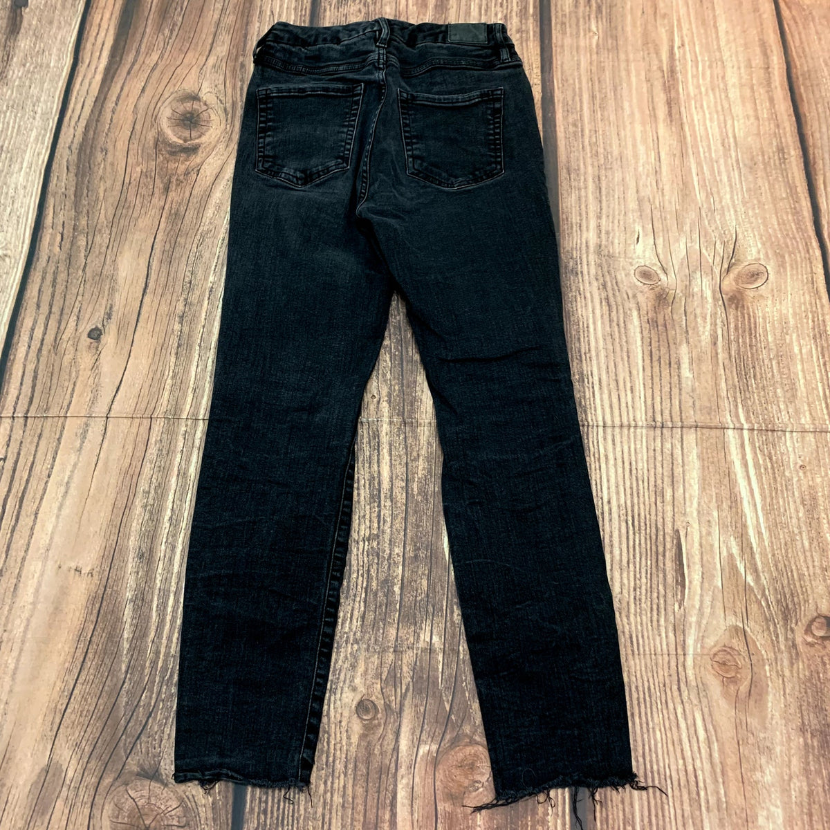 Aeropostale Jeans Womens Size 6 Black Super High Rise Curvy