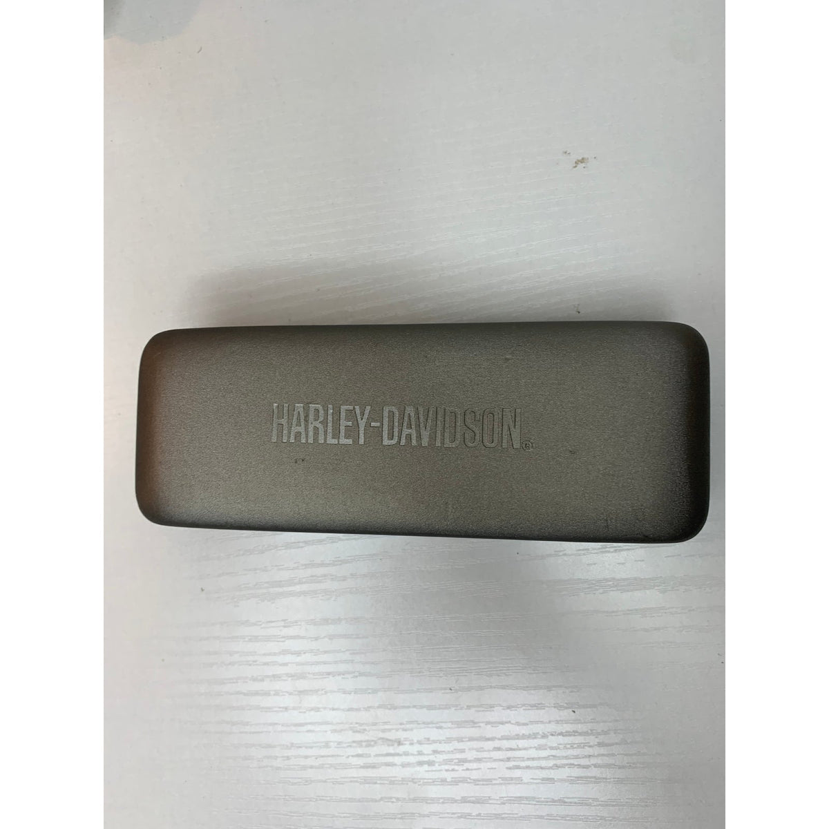 Harley-Davidson Hard Clamshell Eyeglasses Sunglasses Case Logo Gray Black