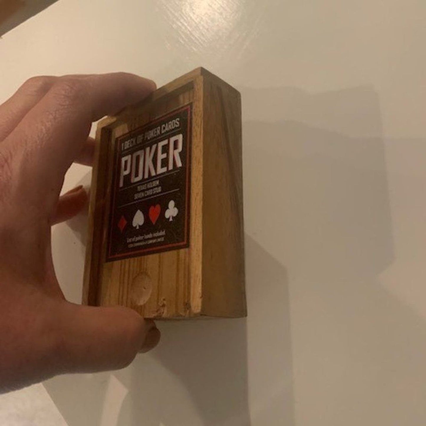 Deck Poker Cards in wooden box