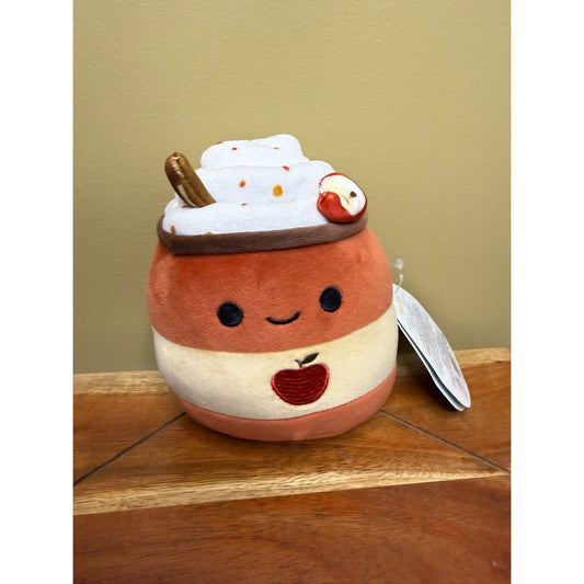 NWT Squishmallows Mead Apple Cider Plush Toy Small 5" Fall Harvest Squad 2023