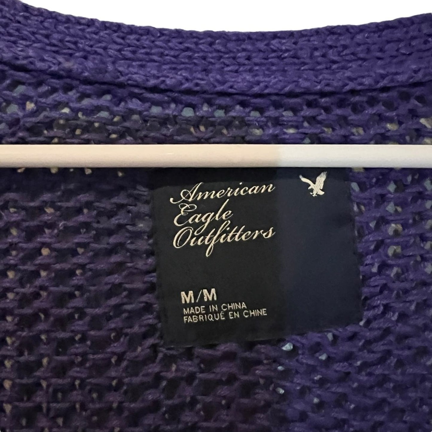 American Eagle Size Medium Purple Knit Sweater