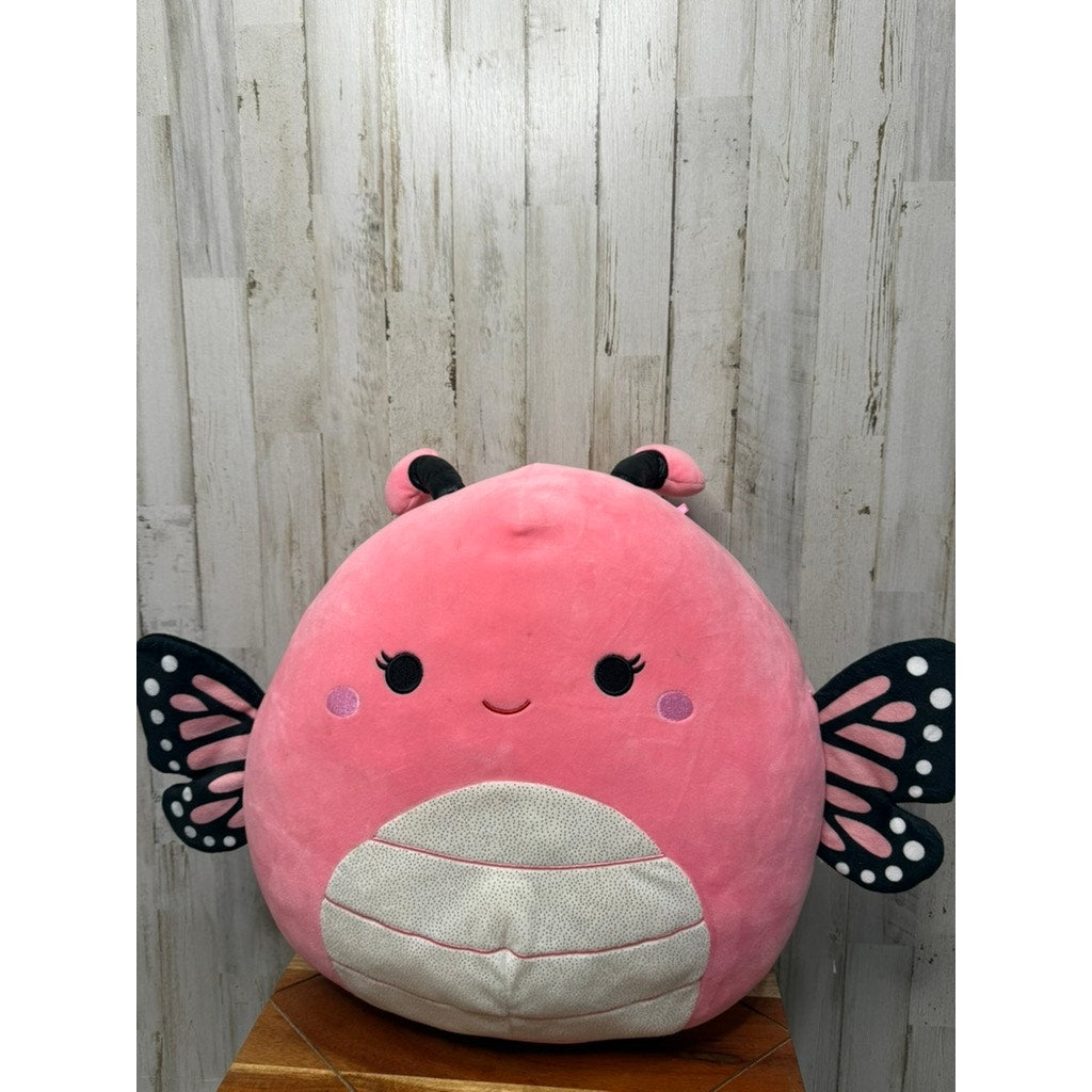 Squishmallow Andreina Pink Monarch Butterfly 16" Plush Toy
