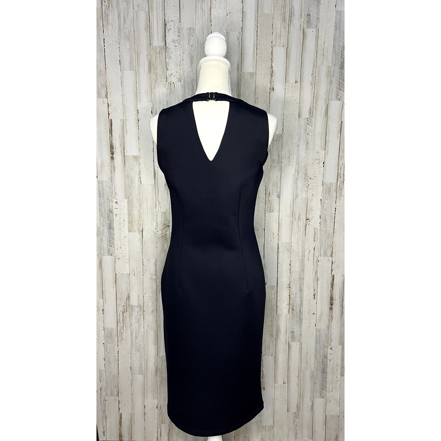 NWT J.McLaughlin Women's Barry Dress Black Sheath Knee Length Size Small