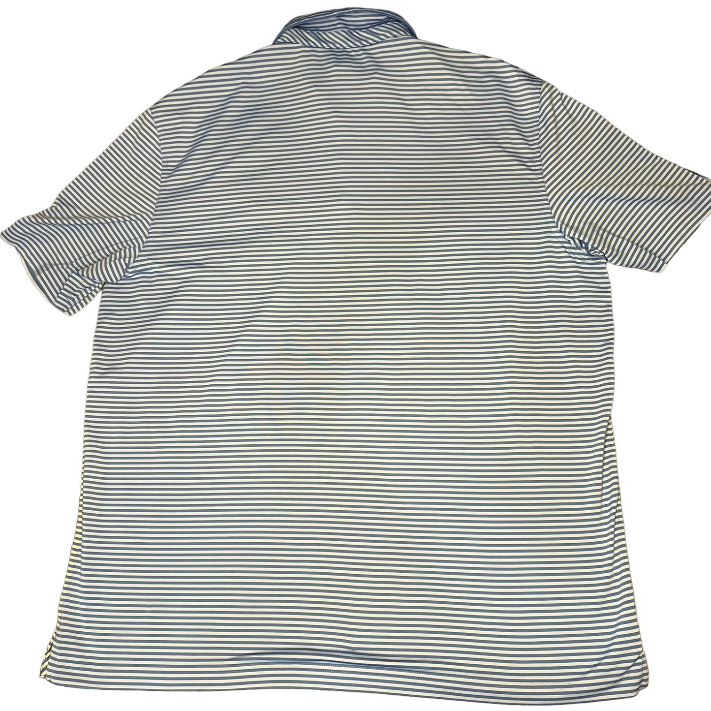 Vineyard Vines Men's XL Blue Two Toned Striped Short Sleeve Polo