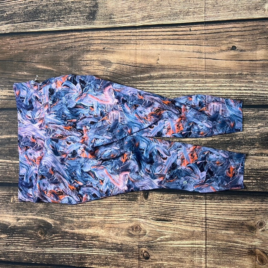 Lululemon Women's Plus Size 20 Blue/Purple High-Rise Crop Leggings 23"