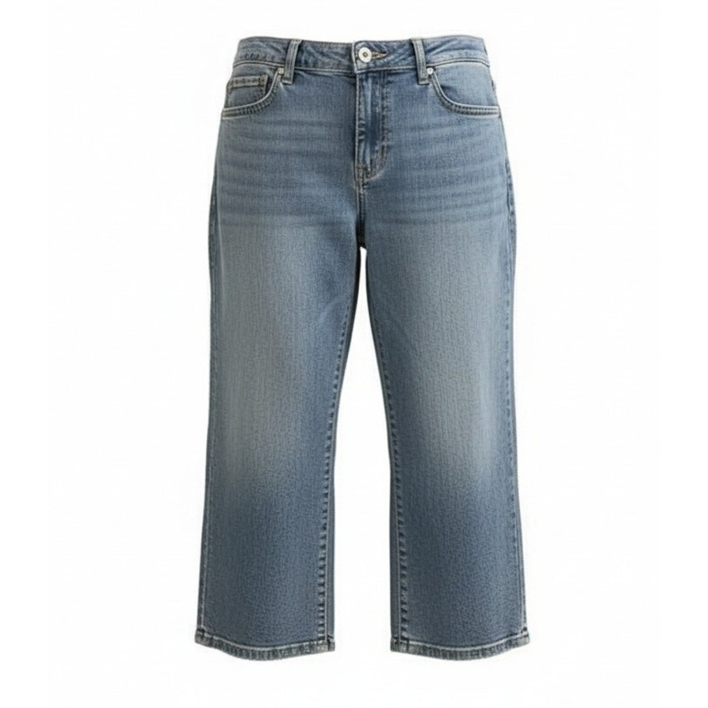 Levi’s Perfectly Shaping 512 Cropped Jeans Womens Size 14 Medium Wash Blue Mid