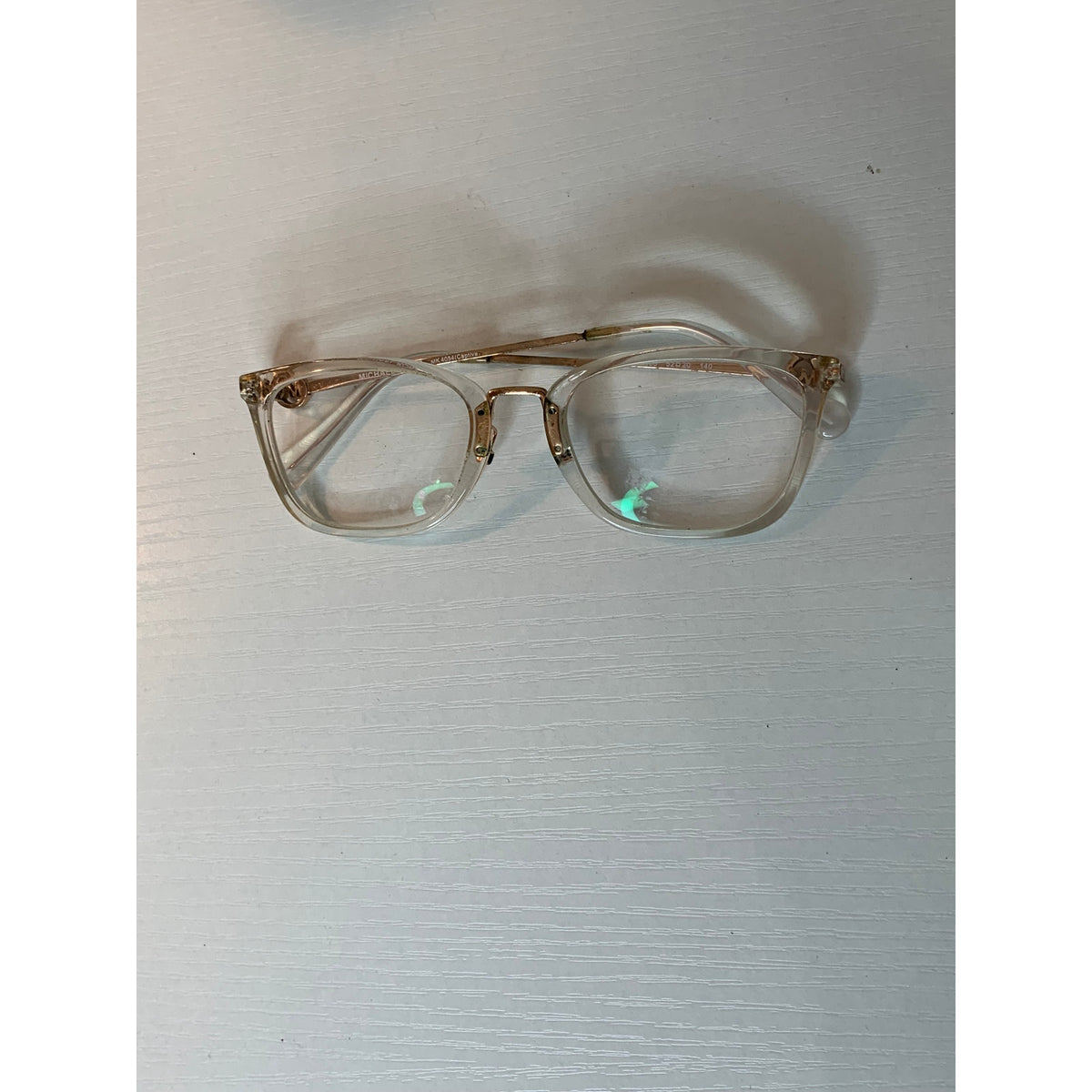 Michael Kors Prescription Eyeglasses Frames Womens Clear/Rose Gold Rectangular Full Rim