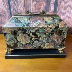 Anister Gifts Inc Vintage Floral Storage Box Hinged Lid