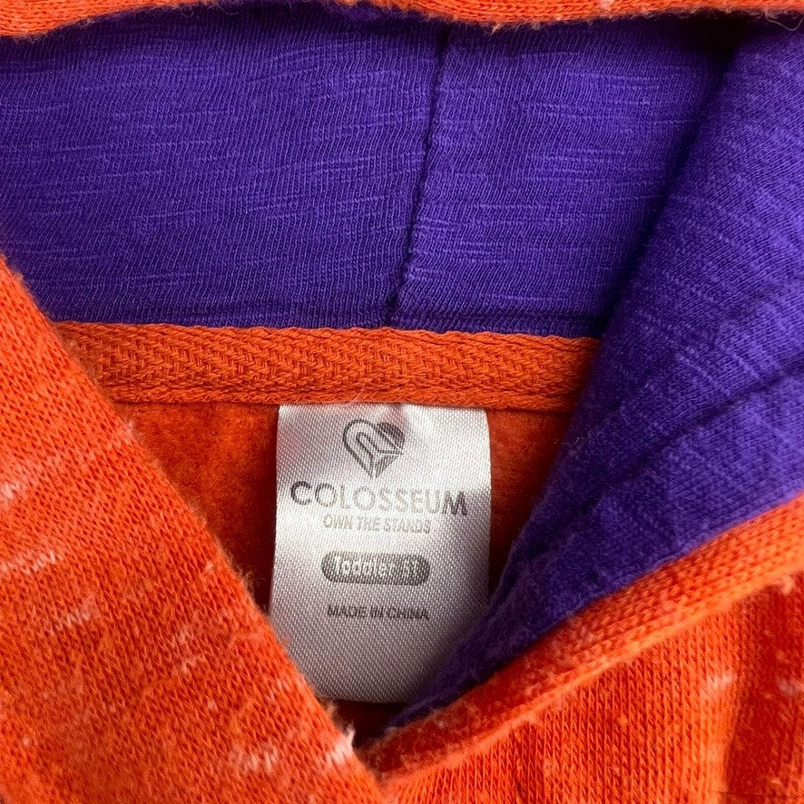 Colosseum Athletics Toddler 5T Clemson Tigers Orange Hooded Pullover Hoodie