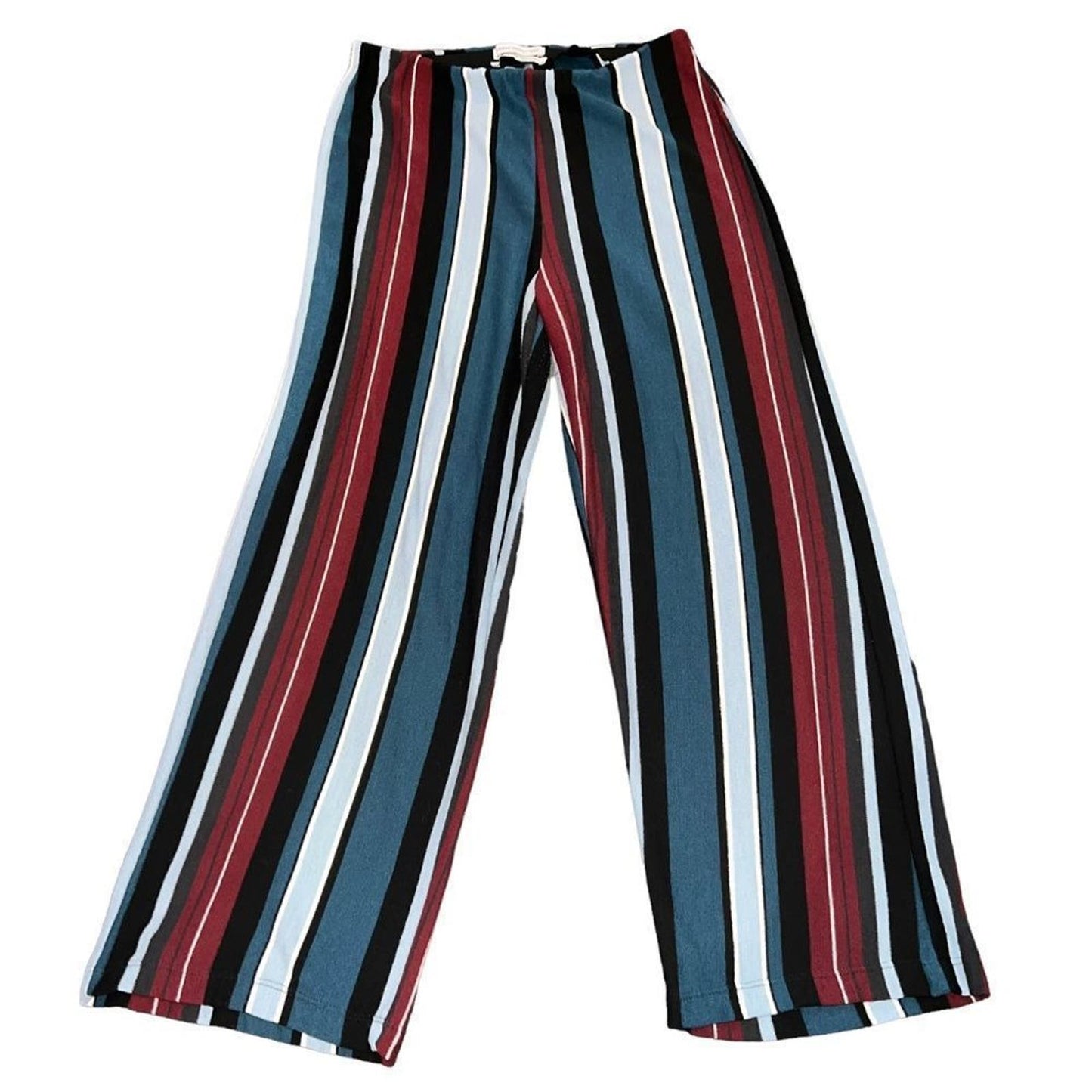 Urban Outfitters Multicolor Striped High Rise Wide Leg Cropped Pants Size Small