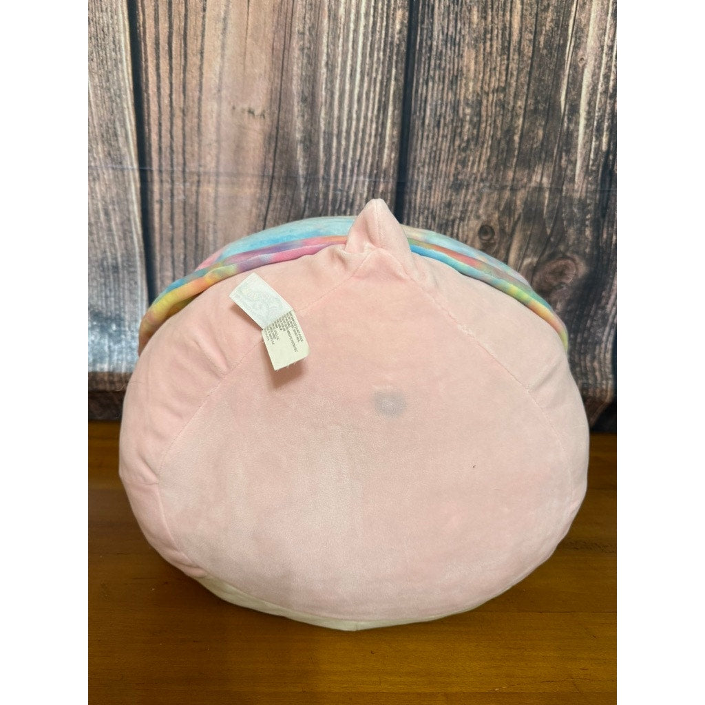 Squishmallow Silvina the Snail Pink Tie-Dye Shell Plush Doll Large 20”
