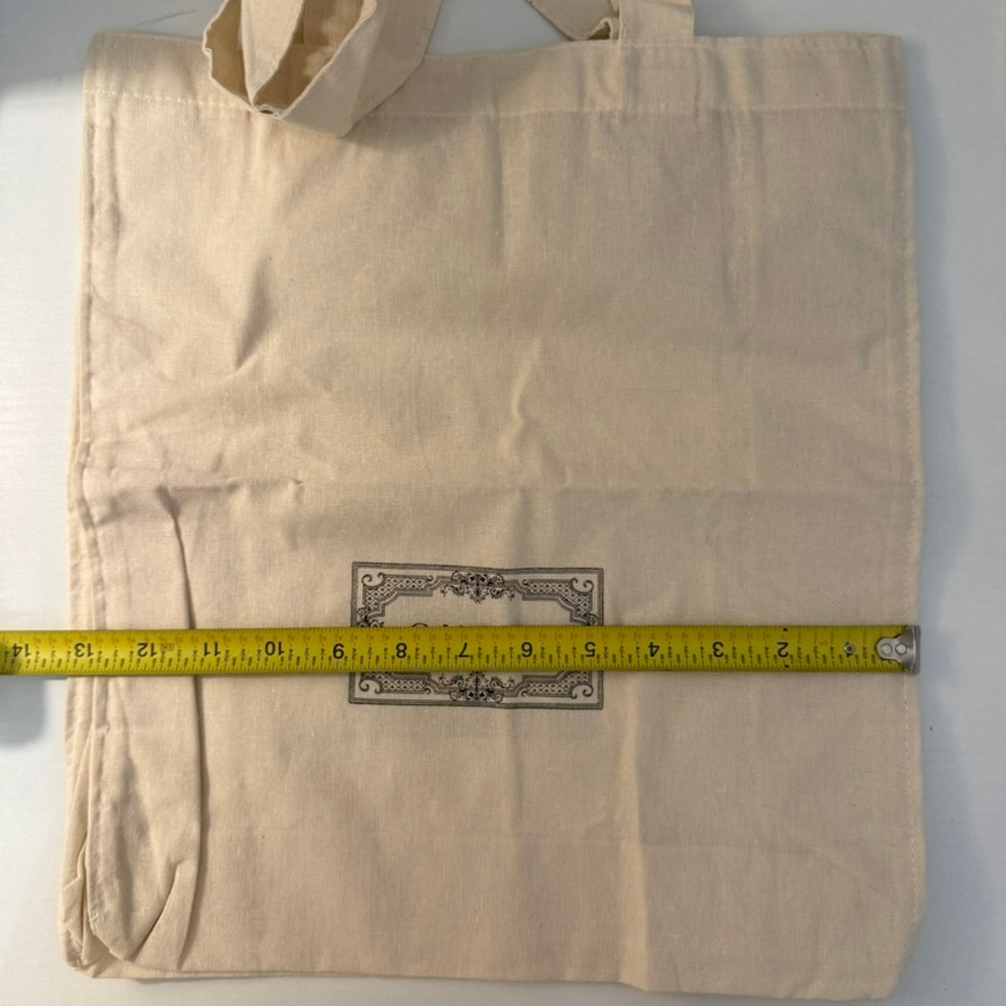 Gucci Tote Bag Womens Large Cream Beige Logo Print Open Top Reusable