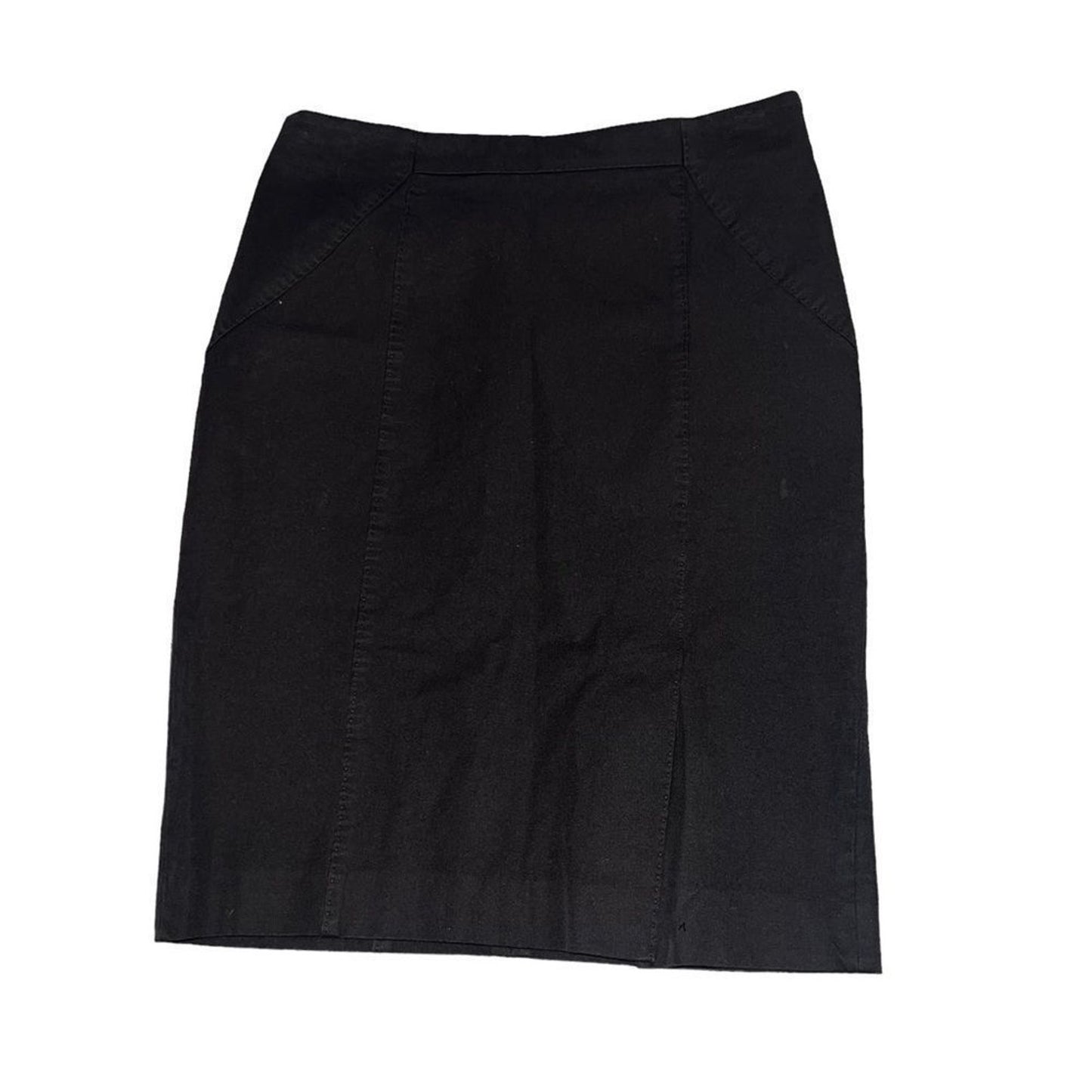 Banana Republic Skirt Women's Size 6 Black Straight Pencil Knee Length Zip