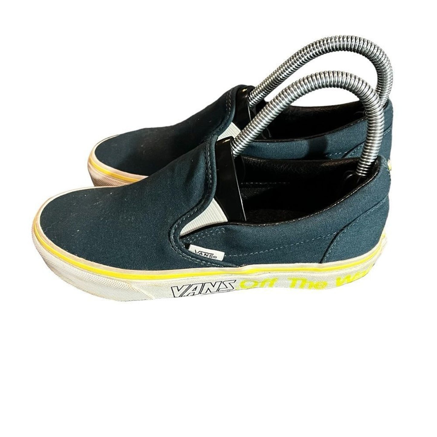 Vans Classic Slip-On Sneakers Women's 5.5 Blue/Teal Skate Casual Shoes