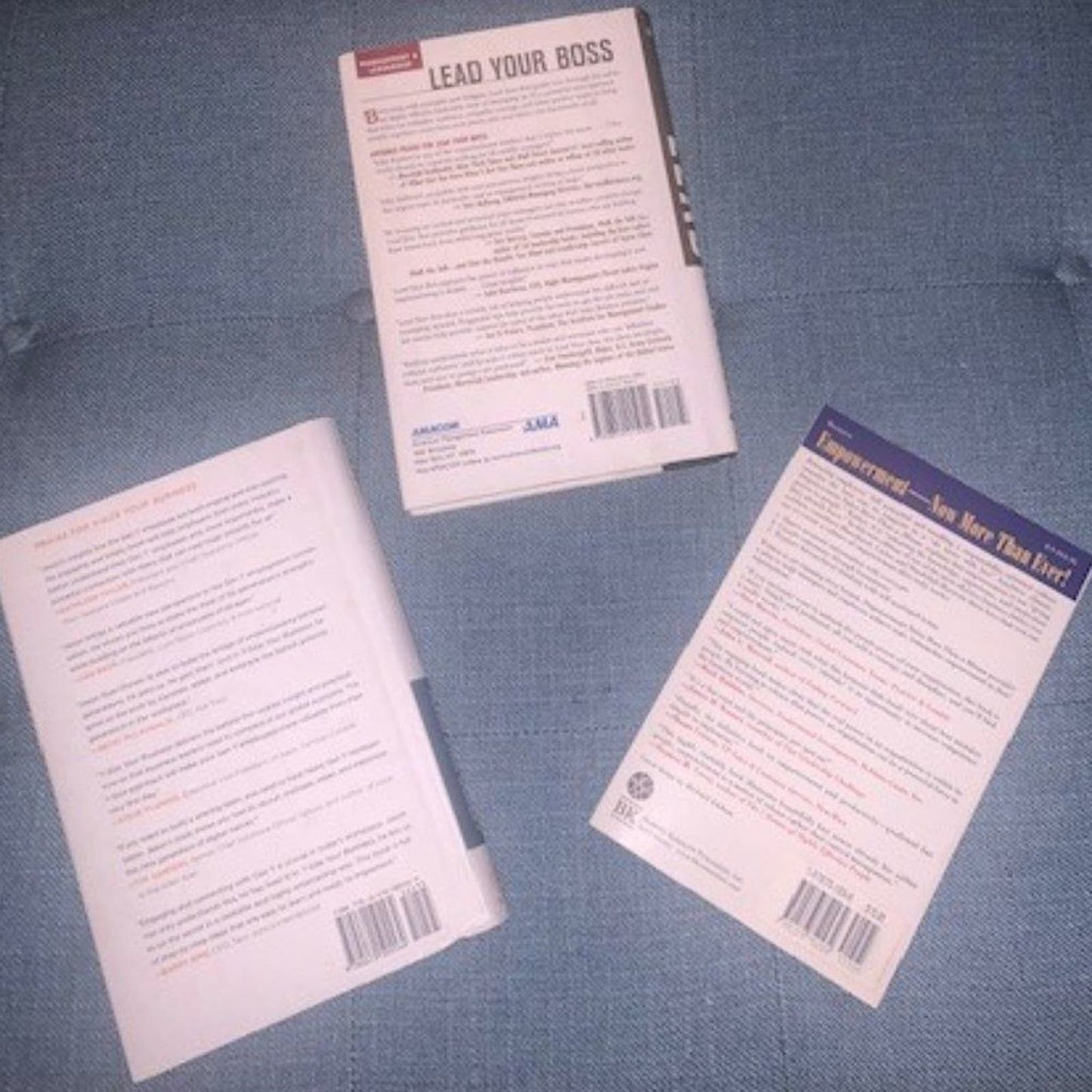 Set 3 Leadership books for business
