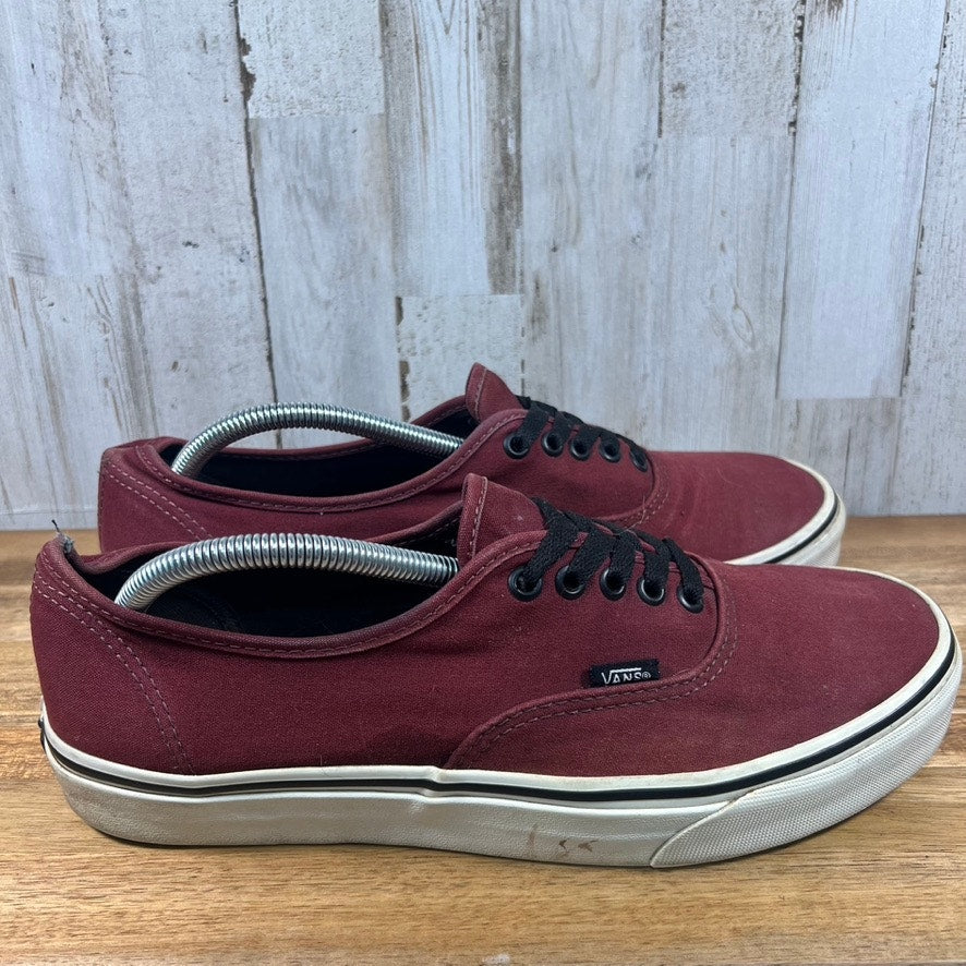 Vans Men's Red Skate Shoes Size 10.5 Lace Up Casual Sneakers