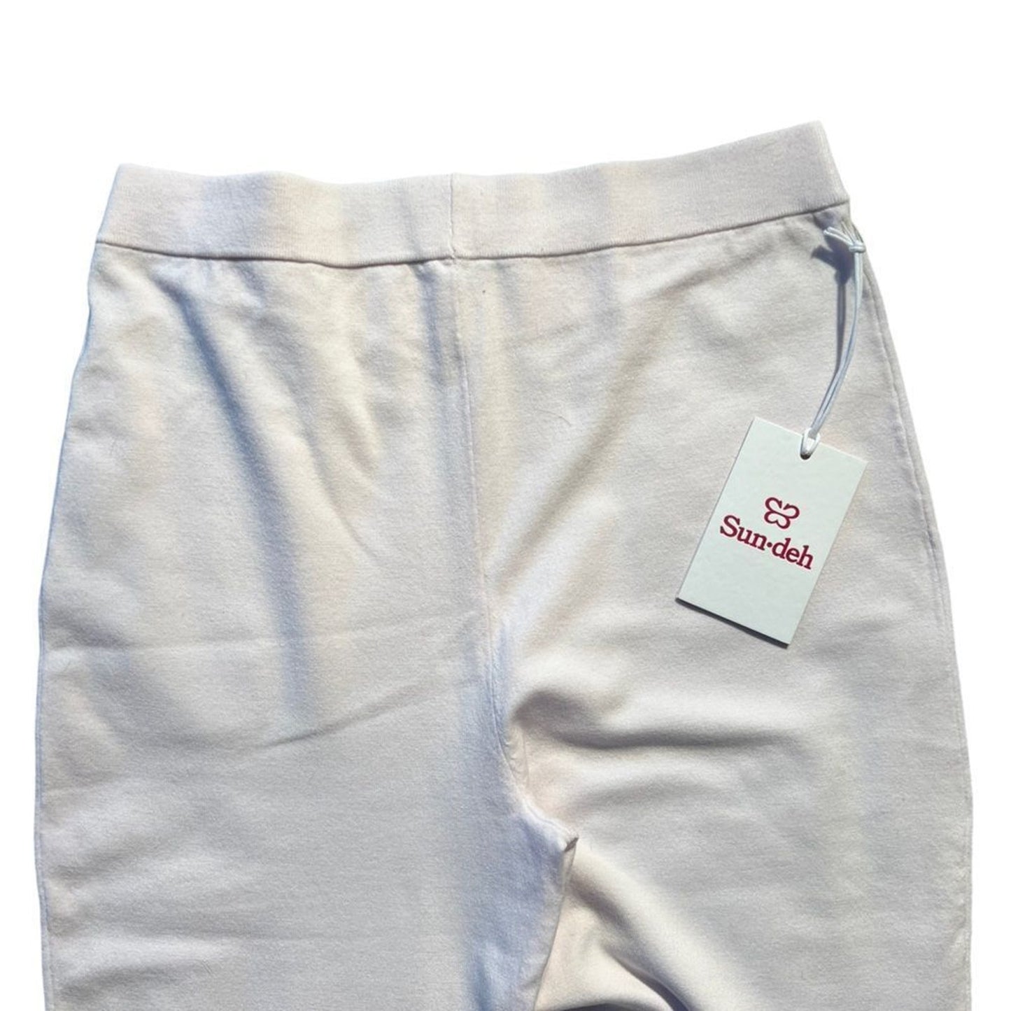 NWT Aritzia Sundeh Dress Pants Women's Medium White Pull-On Stretch Bootcut