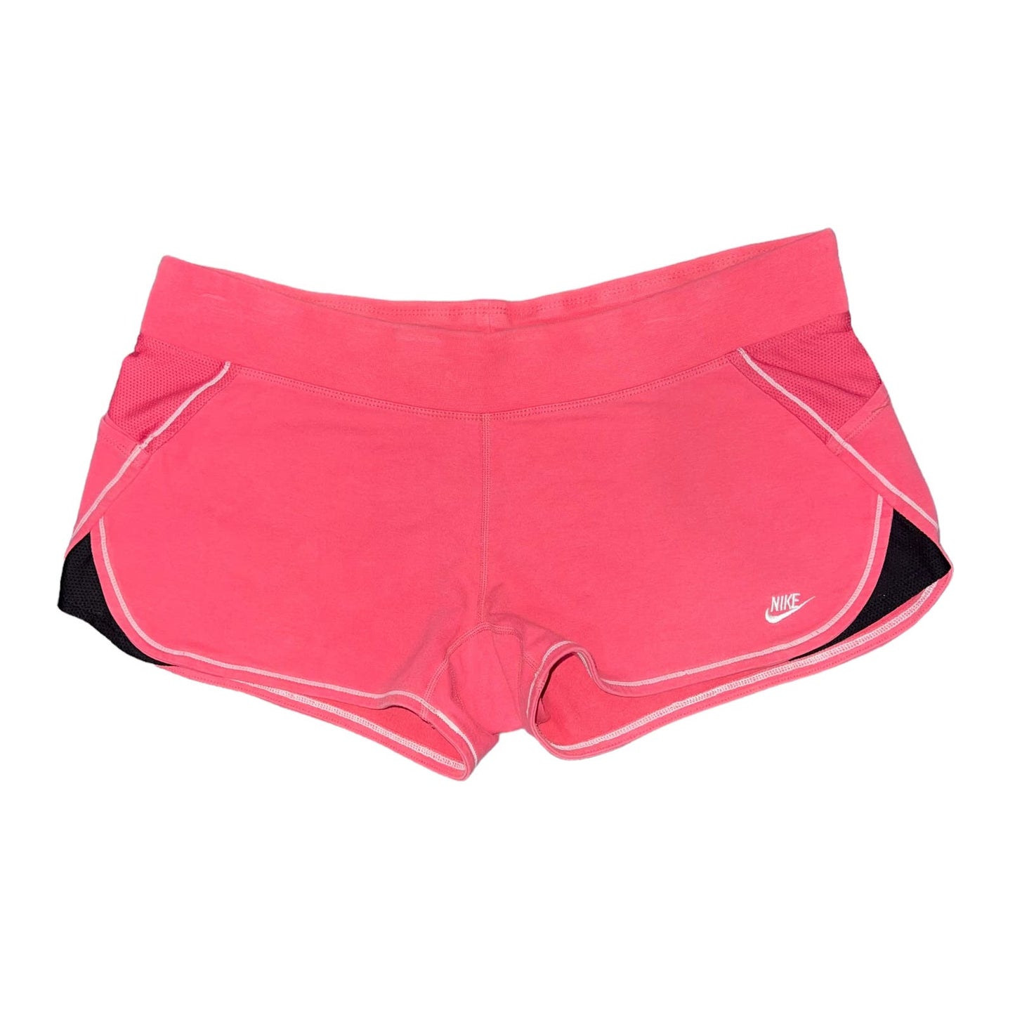 Vintage Nike Women's Medium Pink Dri-Fit Elastic Waistband Running Shorts